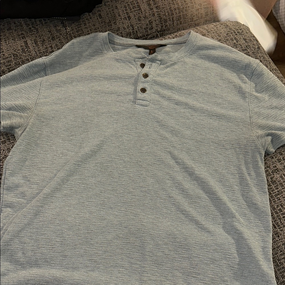 Blue Casual Button Down Shirt with Relaxed Fit